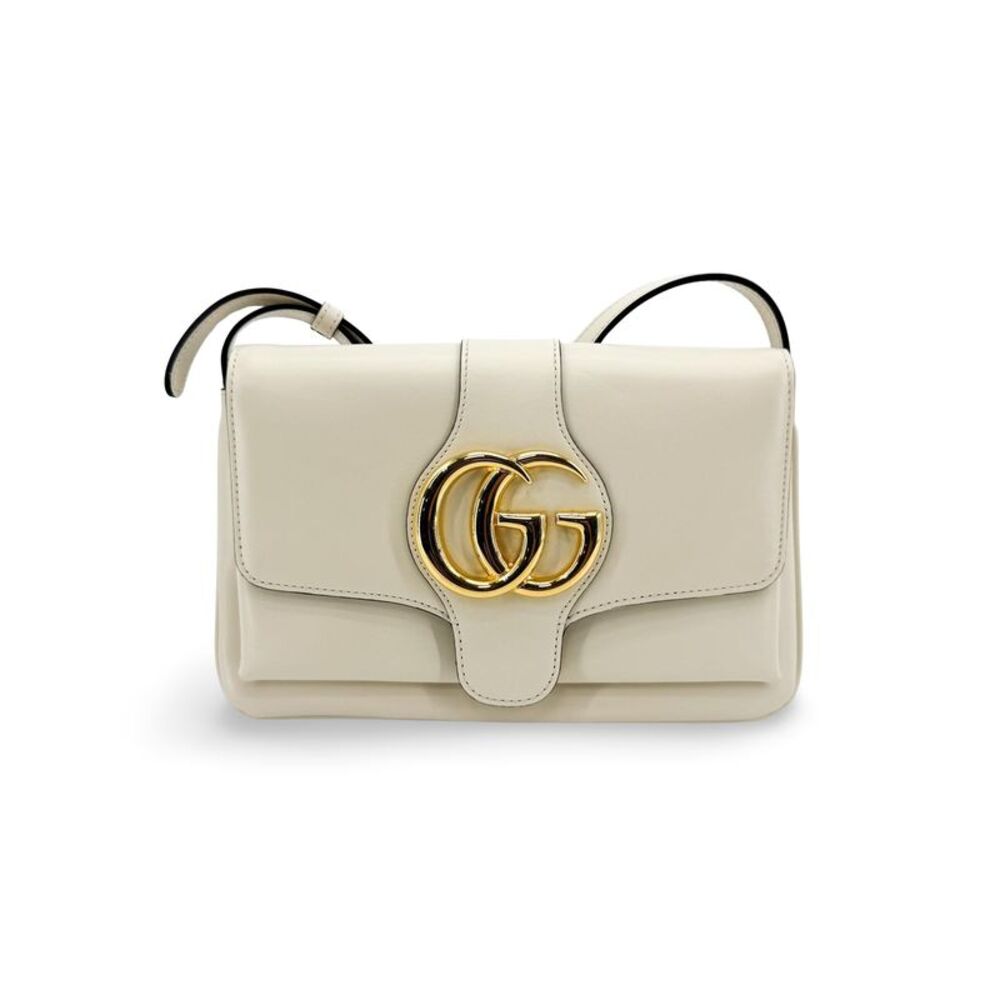 Gucci Arli Leather White Leather Shoulder Bag Bag